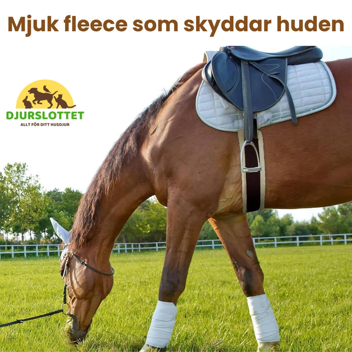 Sadelgjord häst Mjuk fleece som skyddar huden - Djurslottet