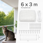 SafeGuard kattnät 6x3 meter för balkong - Djurslottet