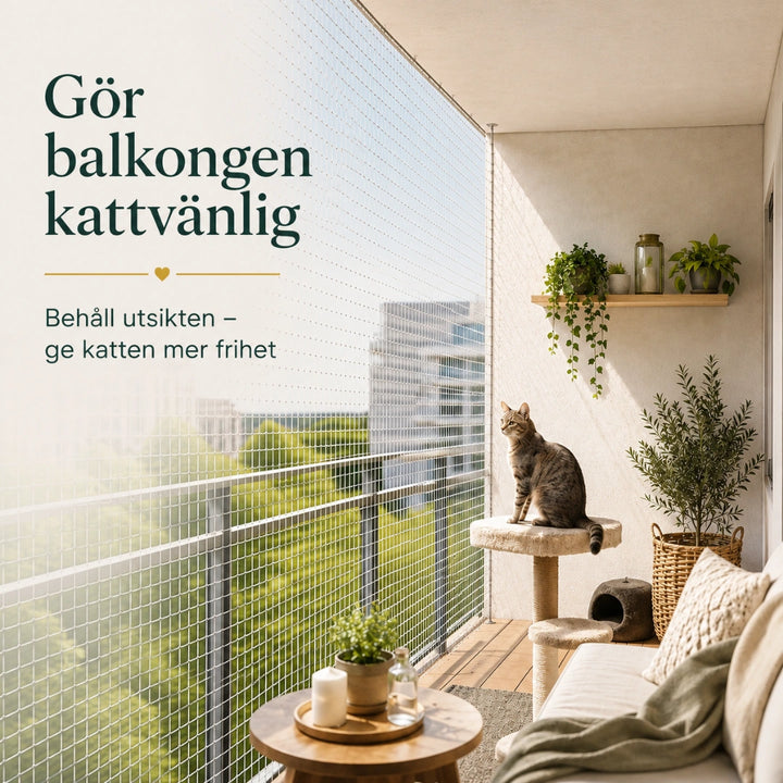 SafeGuard kattnät kattvänligt och tryggt - Djurslottet