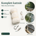 SafeGuard komplett kattnät med fästen - Djurslottet
