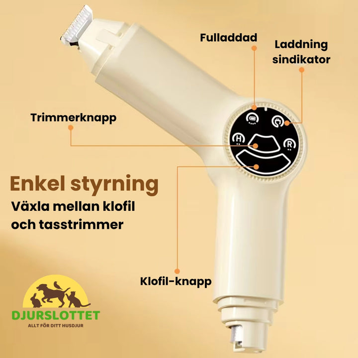 Silvetti Klofil med Tasstrimmer Enkel styrning - Djurslottet