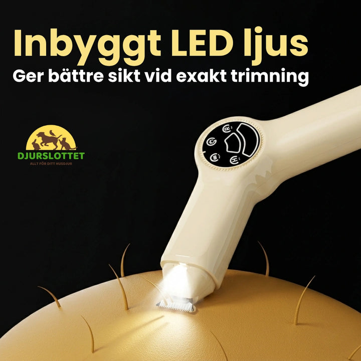 Silvetti Klofil med Tasstrimmer Inbyggt LED ljus - Djurslottet