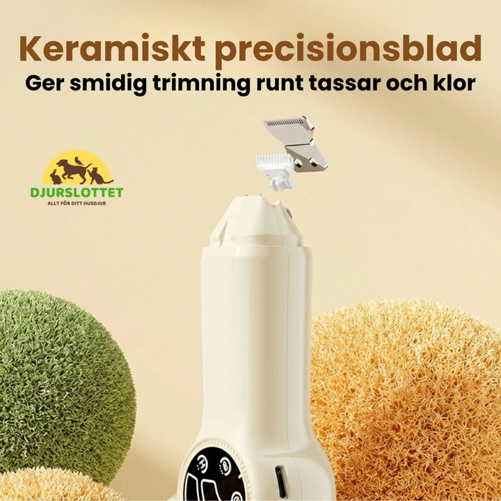 Silvetti Klofil med Tasstrimmer Keramiskt precisionsblad - Djurslottet