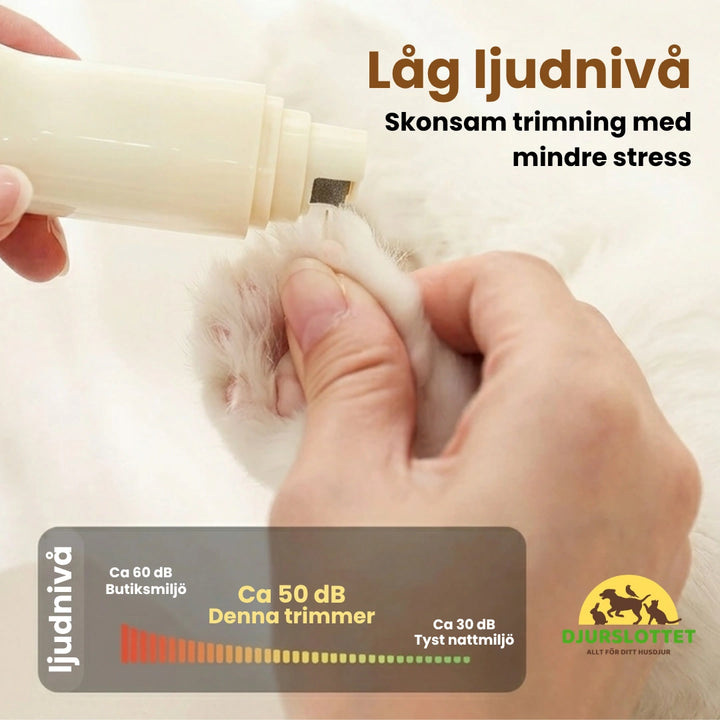 Silvetti Klofil med Tasstrimmer Låg ljudnivå - Djurslottet