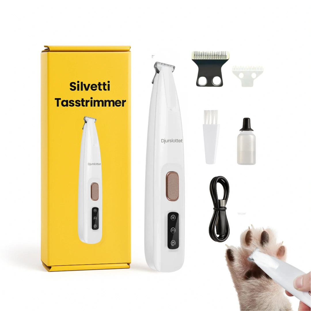 Silvetti Tasstrimmer Förpackning-Djurslottet
