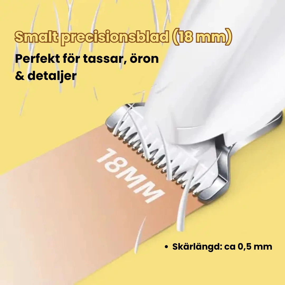 Silvetti Tasstrimmer Smalt precisionsblad (18 mm) och skärlängd på 0,5mm- Djurslottet 