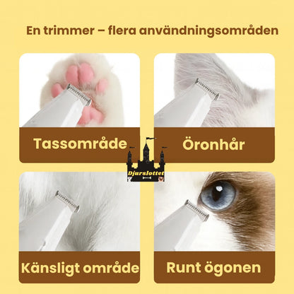 Silvetti Tasstrimmer med dammsugare En trimmer flera användningsområden - Djurslottet