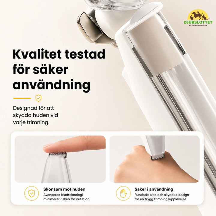 Silvetti Tasstrimmer med dammsugare Kvalitet testad för säker användning Djurslottet