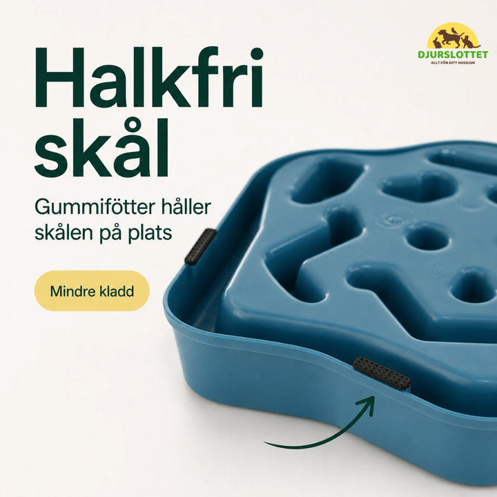 Slowfeeder Pro halkfri skal - Djurslottet