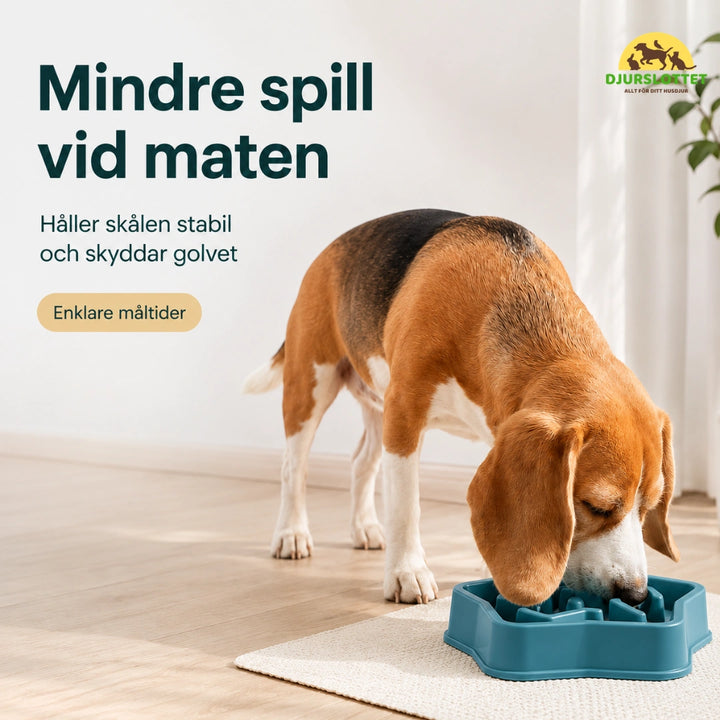Slowfeeder Pro mindre spill vid maten - Djurslottet