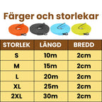 Spårlina för hund Färger och storlekar Djurslottet