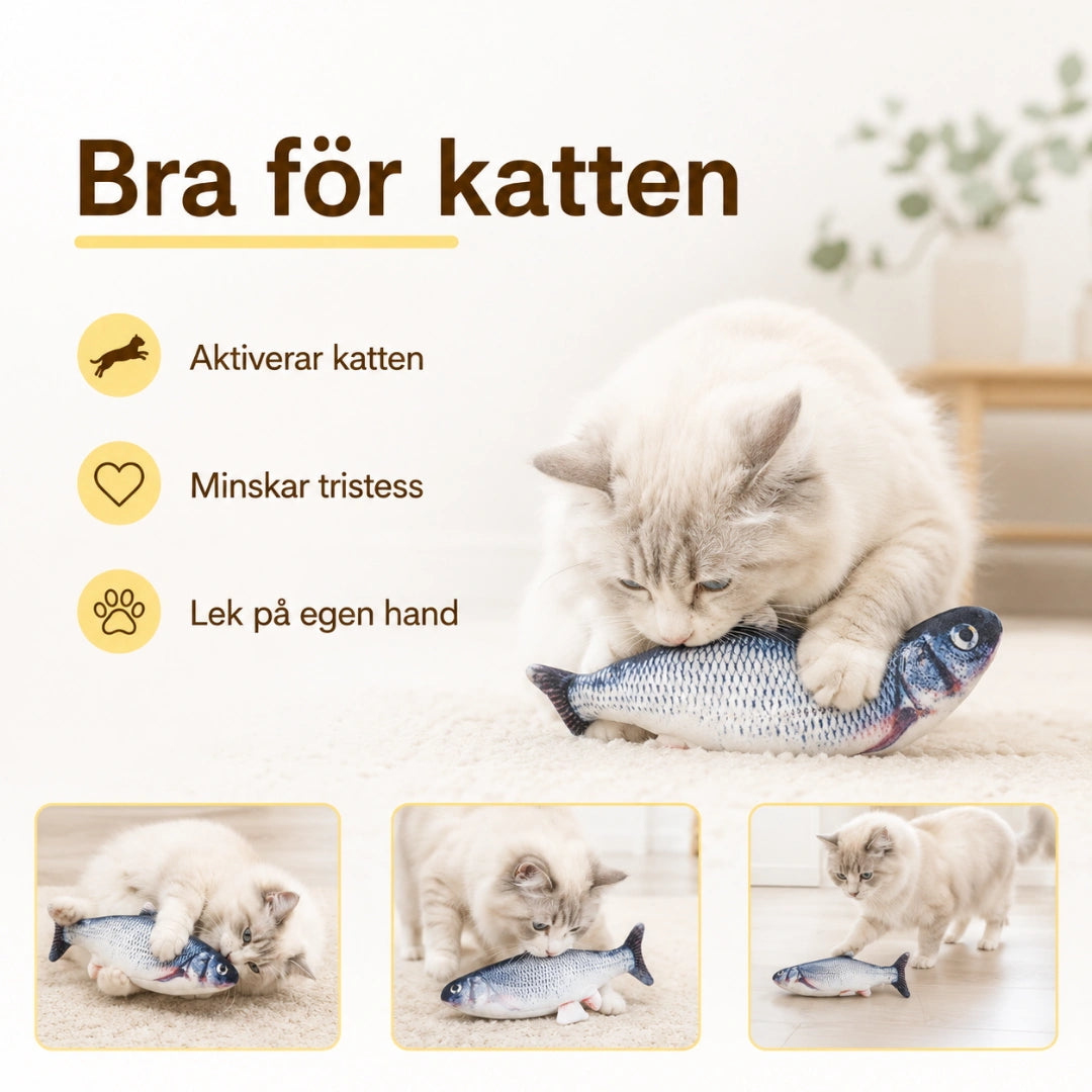 Sprattlande fisk bra for katten - Djurslottet