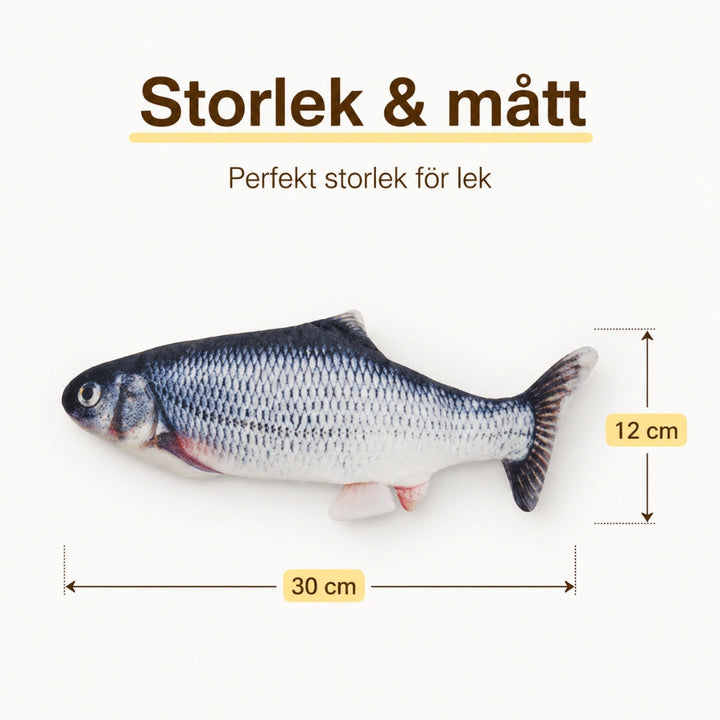 Sprattlande fisk storlek - Djurslottet