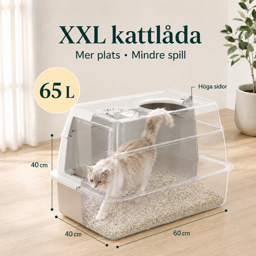 SteelBox Rostfri Kattlåda storlek - Djurslottet