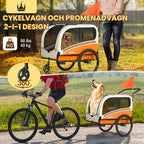 Stor Cykelvagn och Promenadvagn - Djurslottet