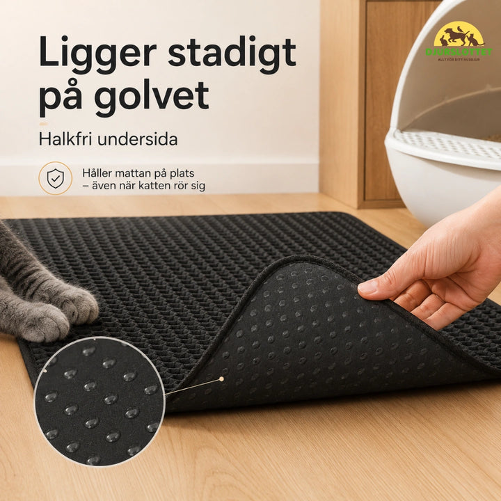 Stor Kattlådematta ligger stadigt  - Djurslottet