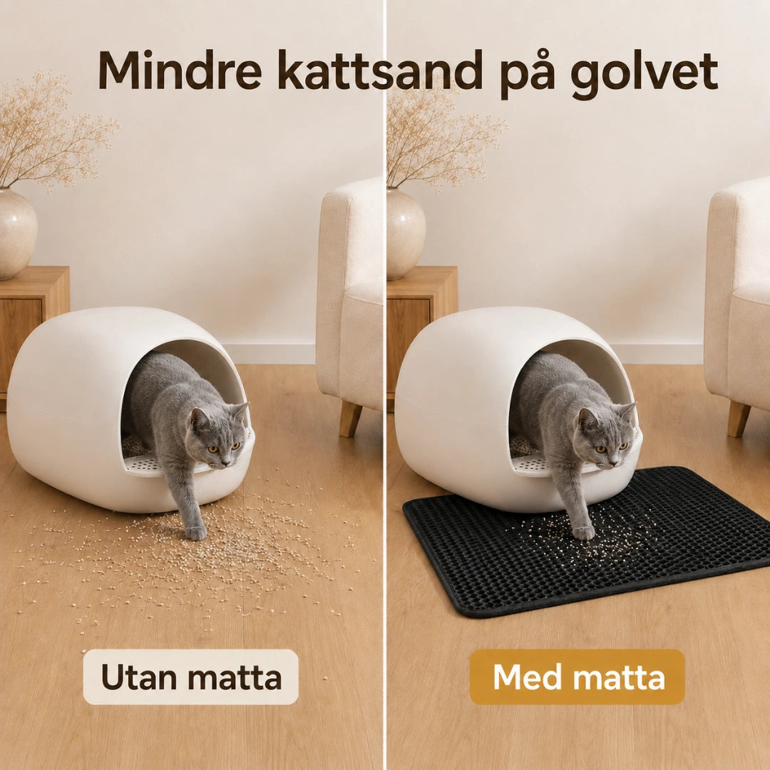 Stor Kattlådematta med matta - Djurslottet