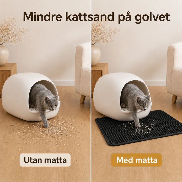 Stor Kattlådematta med matta - Djurslottet