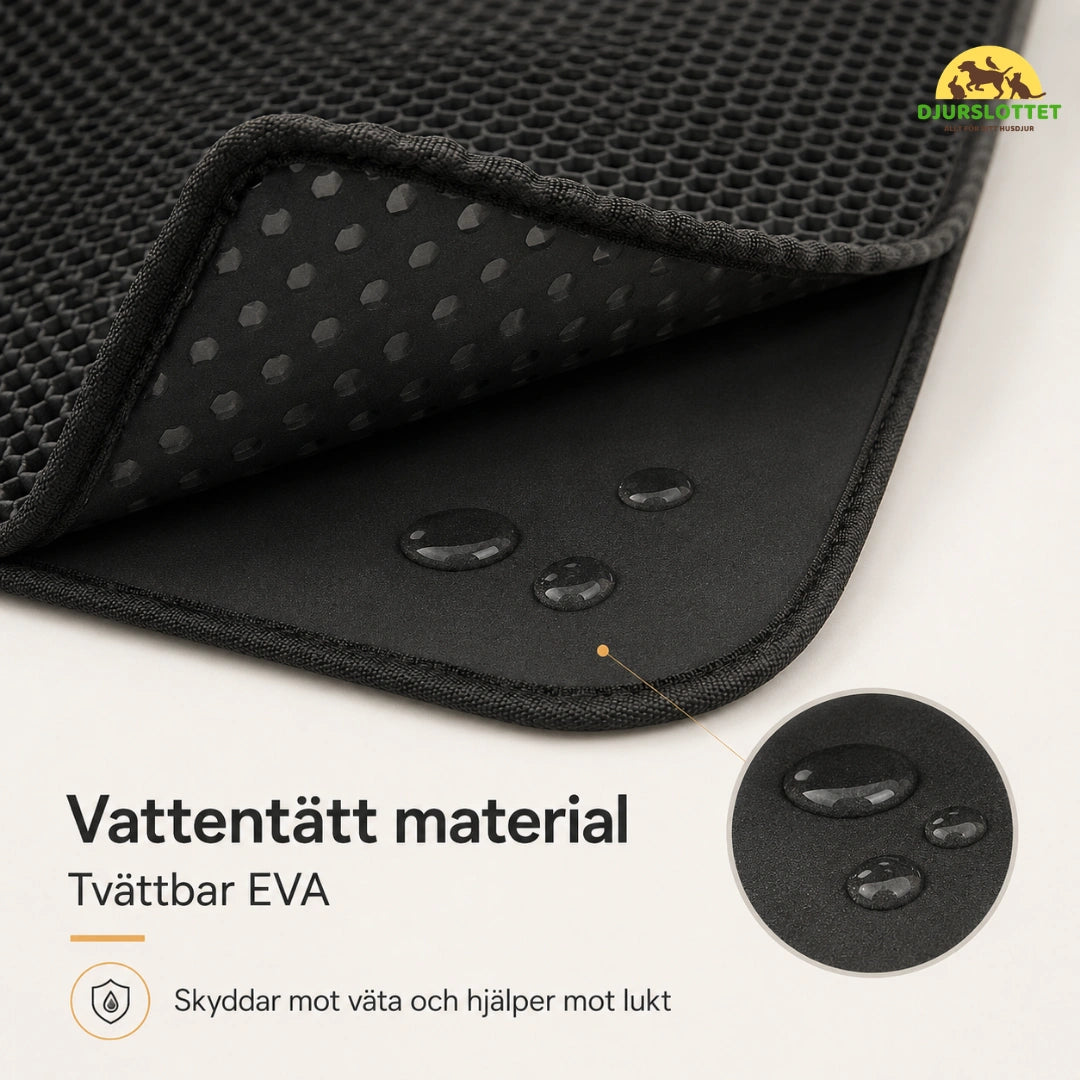 Stor Kattlådematta vattentatt material - Djurslottet