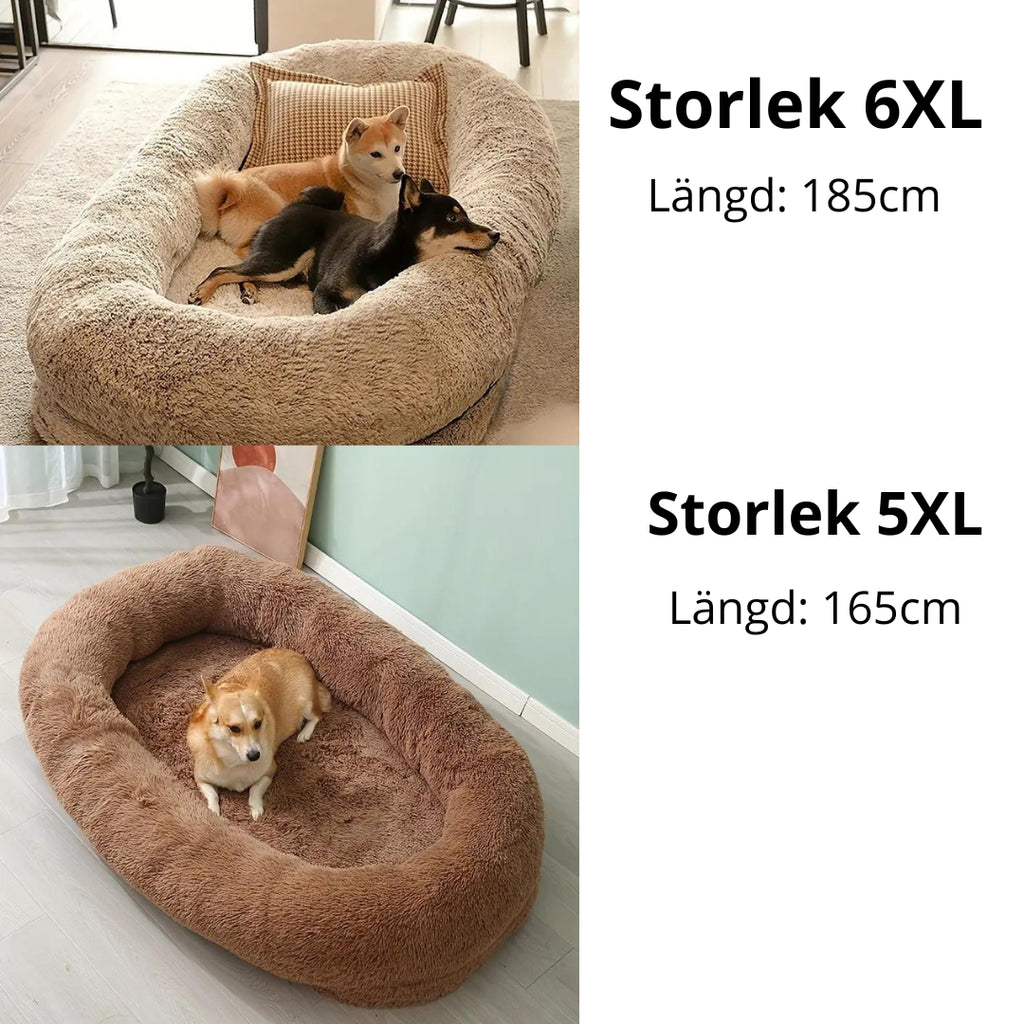 CozyCloud Stor Hundbädd för människor - Djurslottet