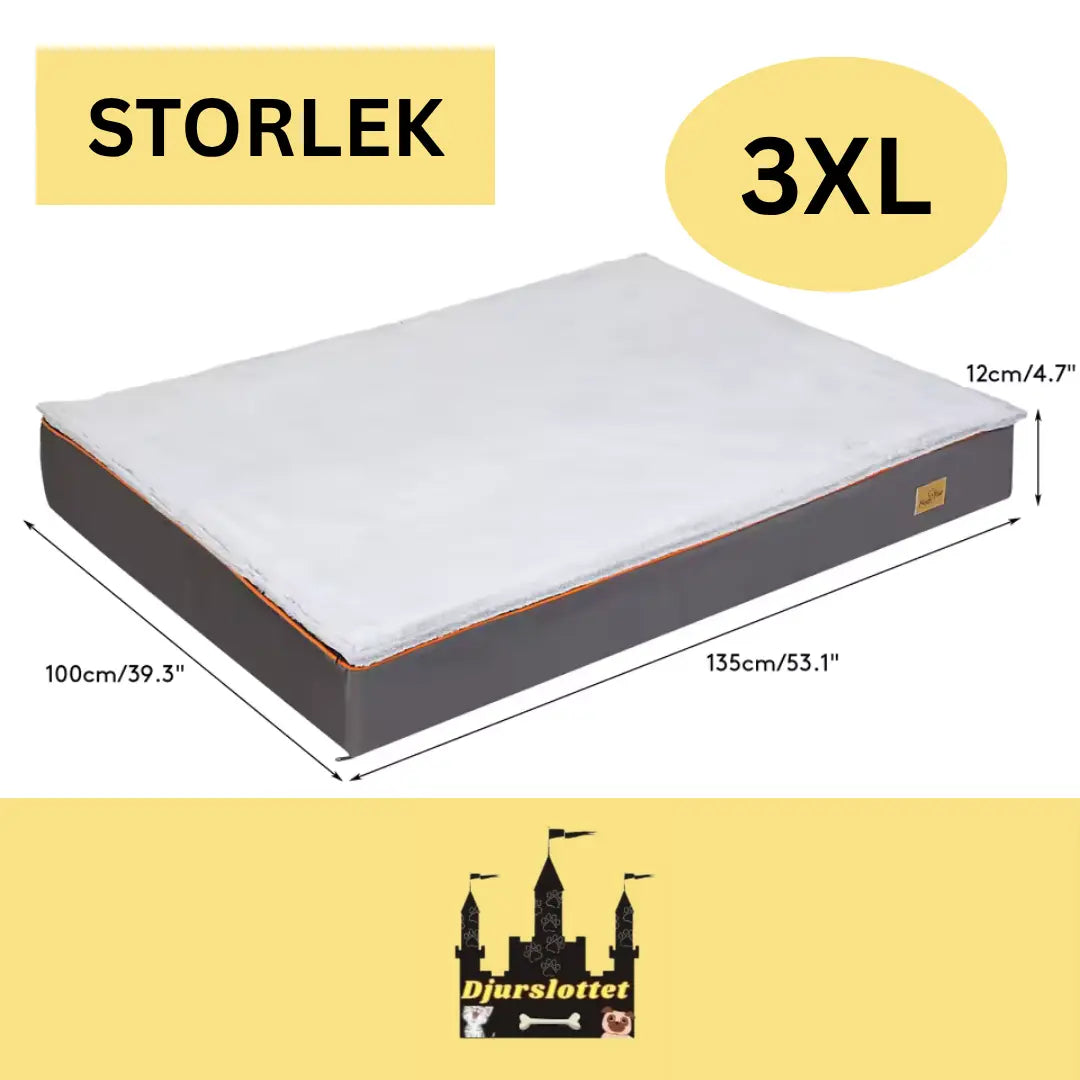 Storlek 3XL av Platt Hundbädd - Djurslottet