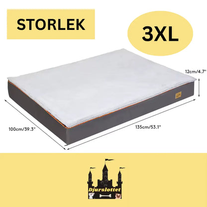 Storlek 3XL av Platt Hundbädd - Djurslottet