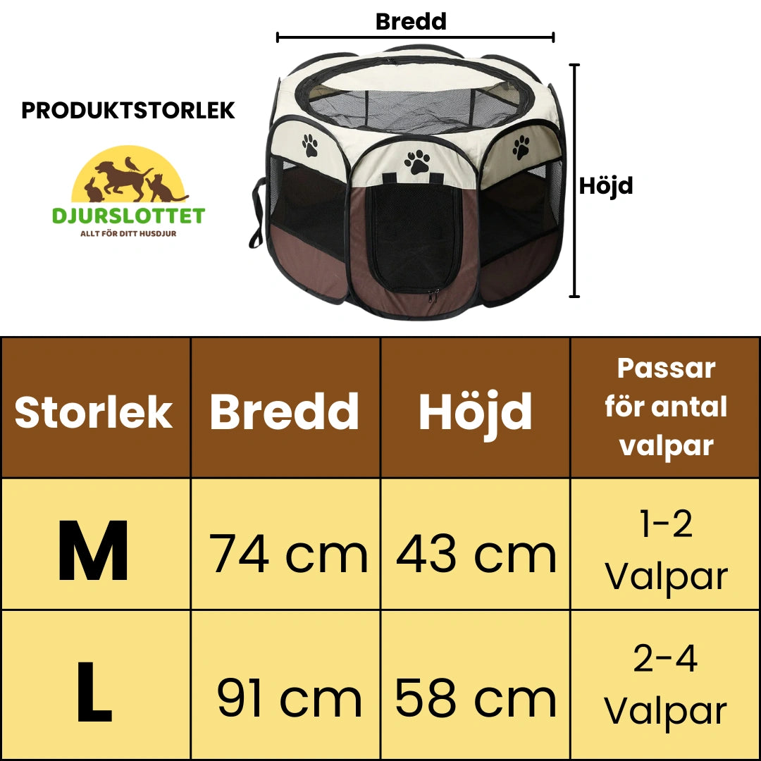 Storlek av Furry Fiesta Lekhage - Djurslottet