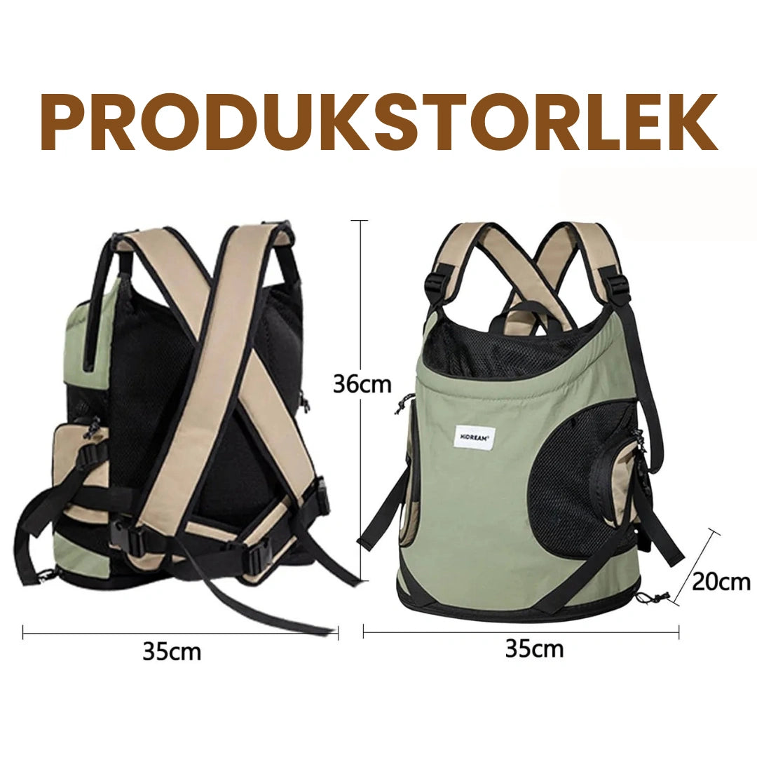 Storlek av HiDream Frontväska - Djurslottet