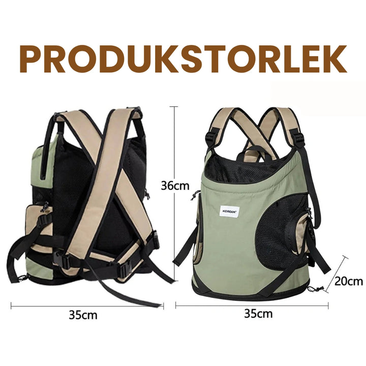 Storlek av HiDream Frontväska - Djurslottet