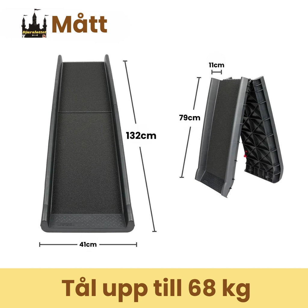 Storlek av Hopfällbar hundramp för bil - Djurslottet