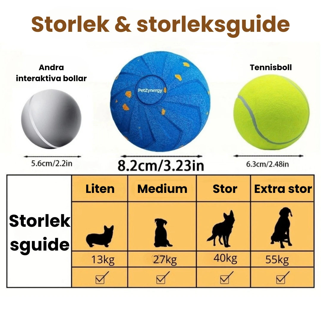 Storlek av Hundboll - Djurslottet