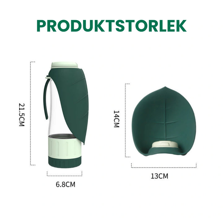 Storlek av Leaf Flaska - Djurslottet