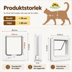 Storlek av PetVent Kattlucka med chip -Djurslottet