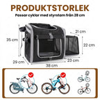 Storlek av Petfuled Cykelväska - Djurslottet