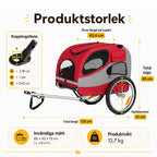 Storlek av Premium Cykelkärra för Hund - Djurslottet