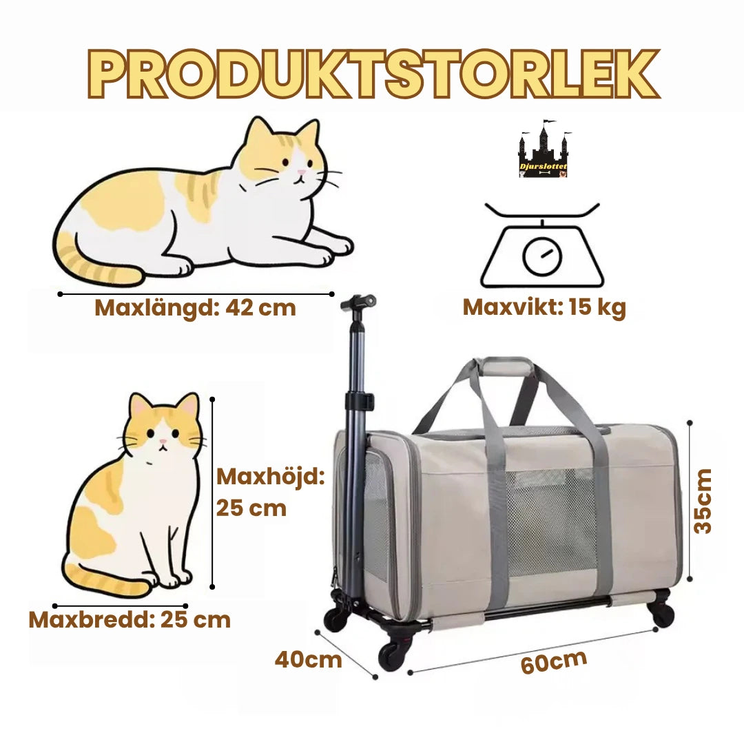 Produktstorlek av Rullväska för husdjur - Djurslottet 