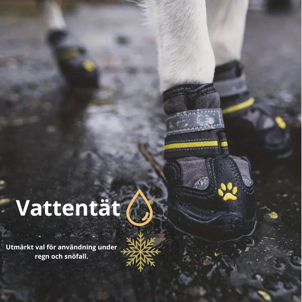 Hundskor Vinter, 
Skor Till Hund Snö, SnowGrip Vattentäta Hundskor (Reflekterande) - Djurslottet