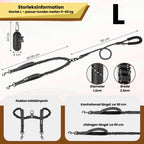 Storleksinformation av Reflekterande Dubbelkoppel - Djurslottet