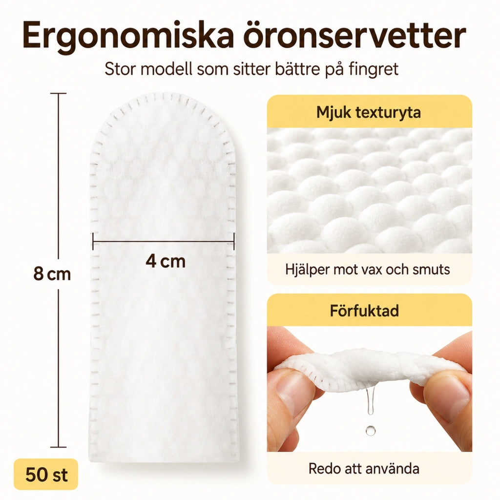 TailCare öronrengöring ergonomisk fingerdesign - Djurslottet