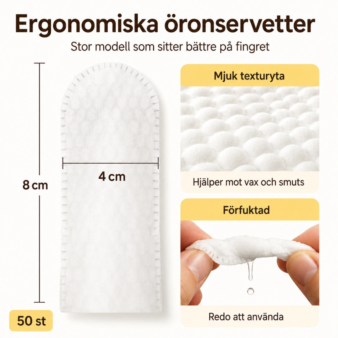 TailCare öronrengöring ergonomisk fingerdesign - Djurslottet