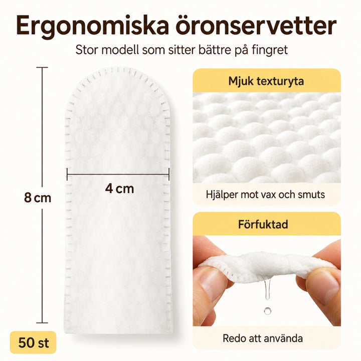 TailCare öronrengöring ergonomisk fingerdesign - Djurslottet