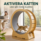 Tassiloop Katthjul i trä aktivera katten - Djurslottet