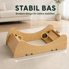 Tassiloop Katthjul i trä stabil bas - Djurslottet