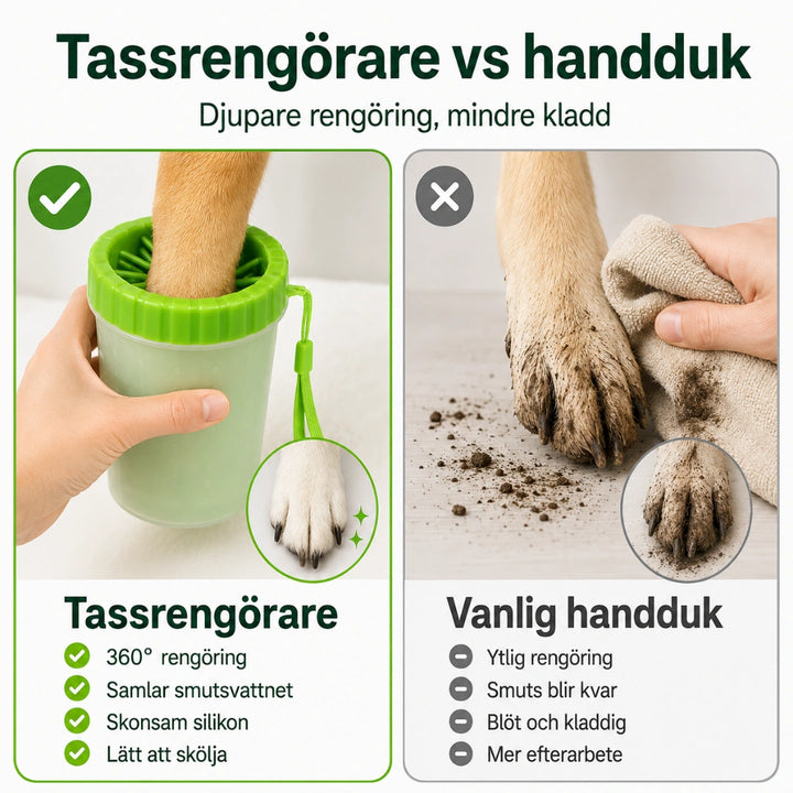 Tassrengörare vs handduk - Djurslottet