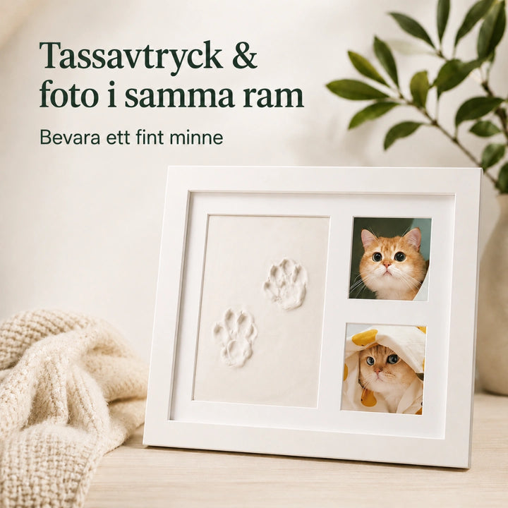 Tasstavla med Lerkit tassavtryck - Djurslottet