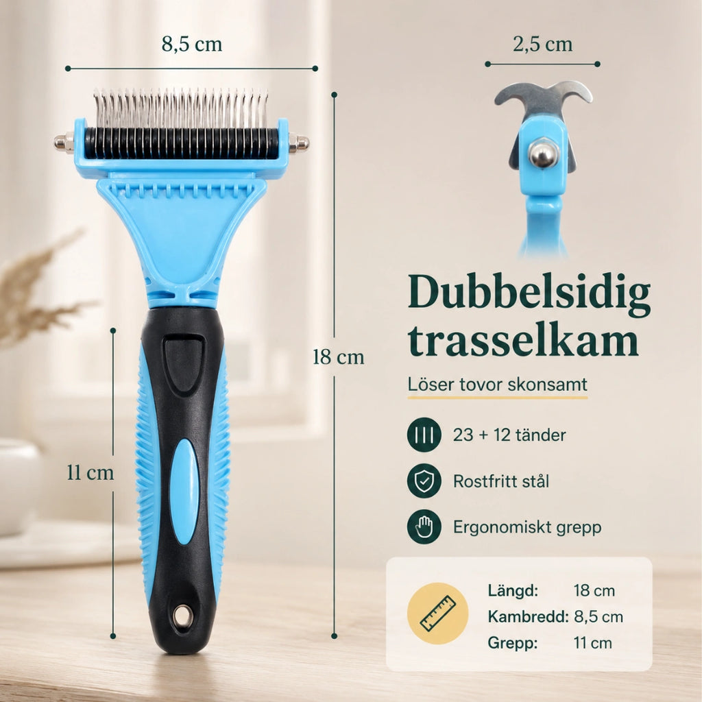 Tovborste trasselkam - Djurslottet