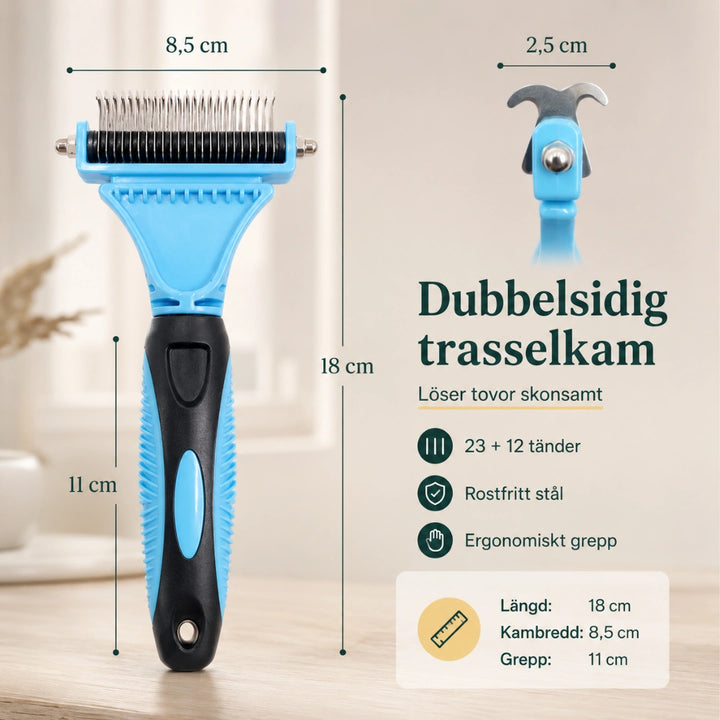 Tovborste trasselkam - Djurslottet