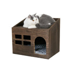 Trähus för katt inomhus - Djurslottet