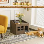 Trähus för katt inomhus Möbeldesign - Djurslottet