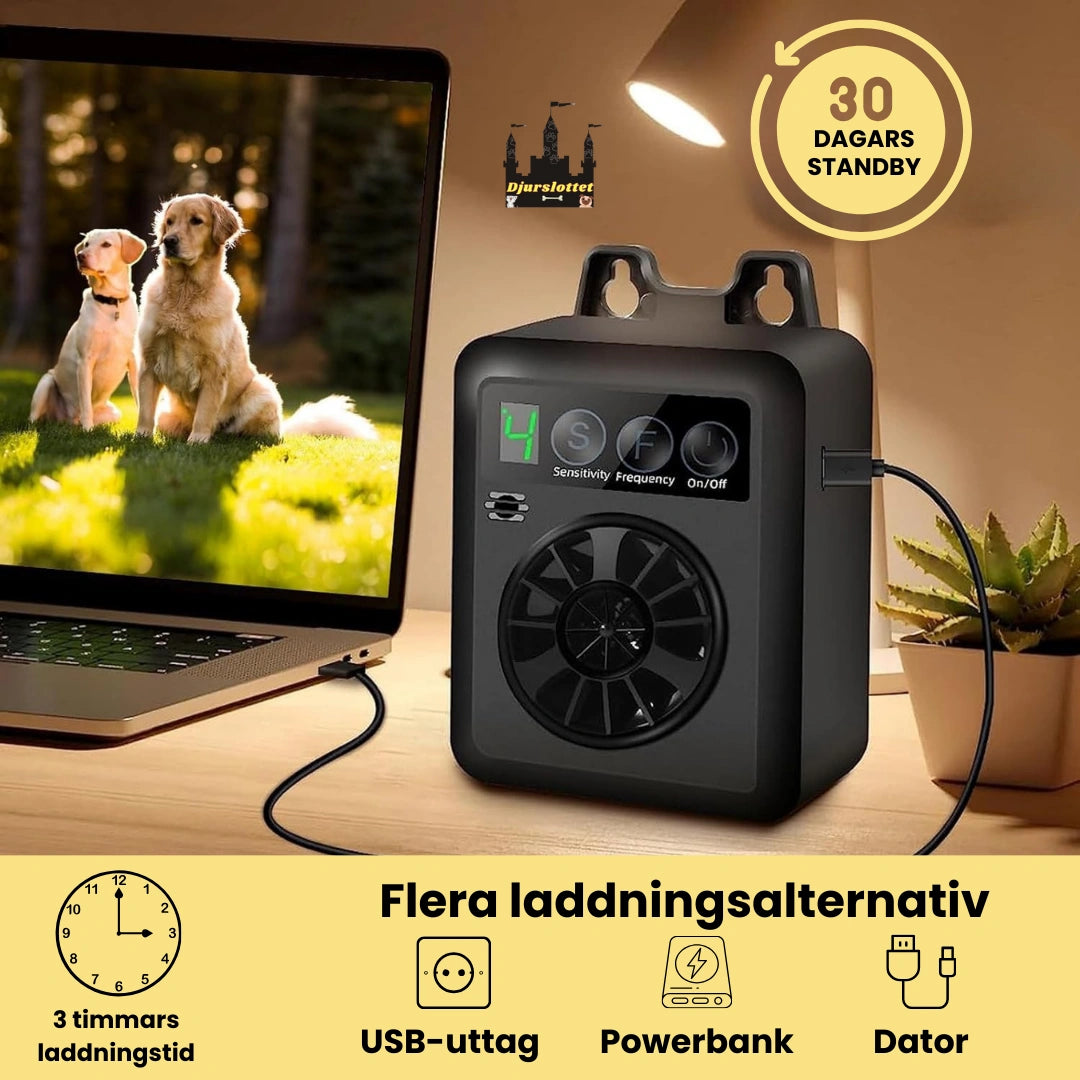 Ultraljud Antiskällenhet Pro Flera laddningsalternativ -Djurslottet